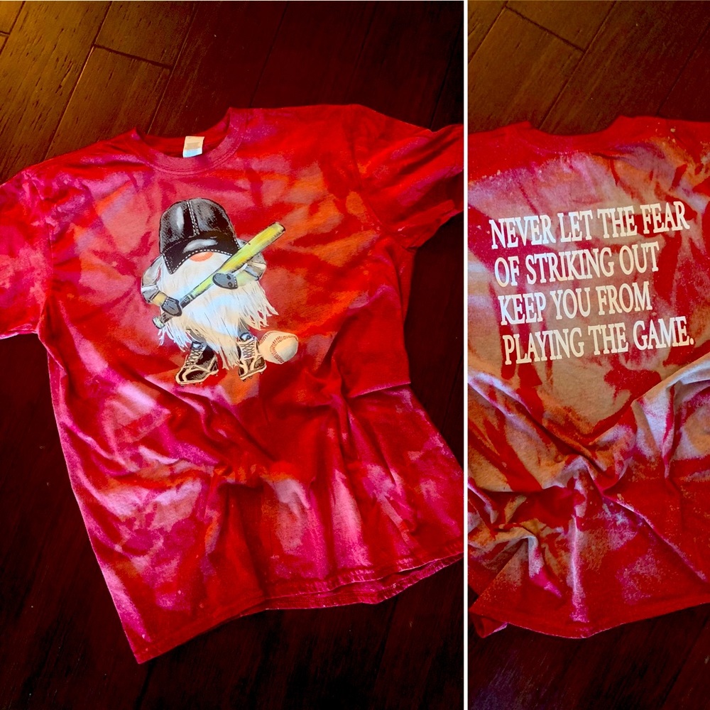 Gnome Baseball ⚾️ Bleached Shirt XS-XL NEW
